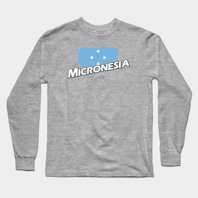 Micronesia flag Long Sleeve T-Shirt by PVVD